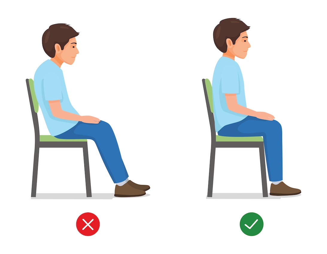 骨盤の傾きと姿勢の関係